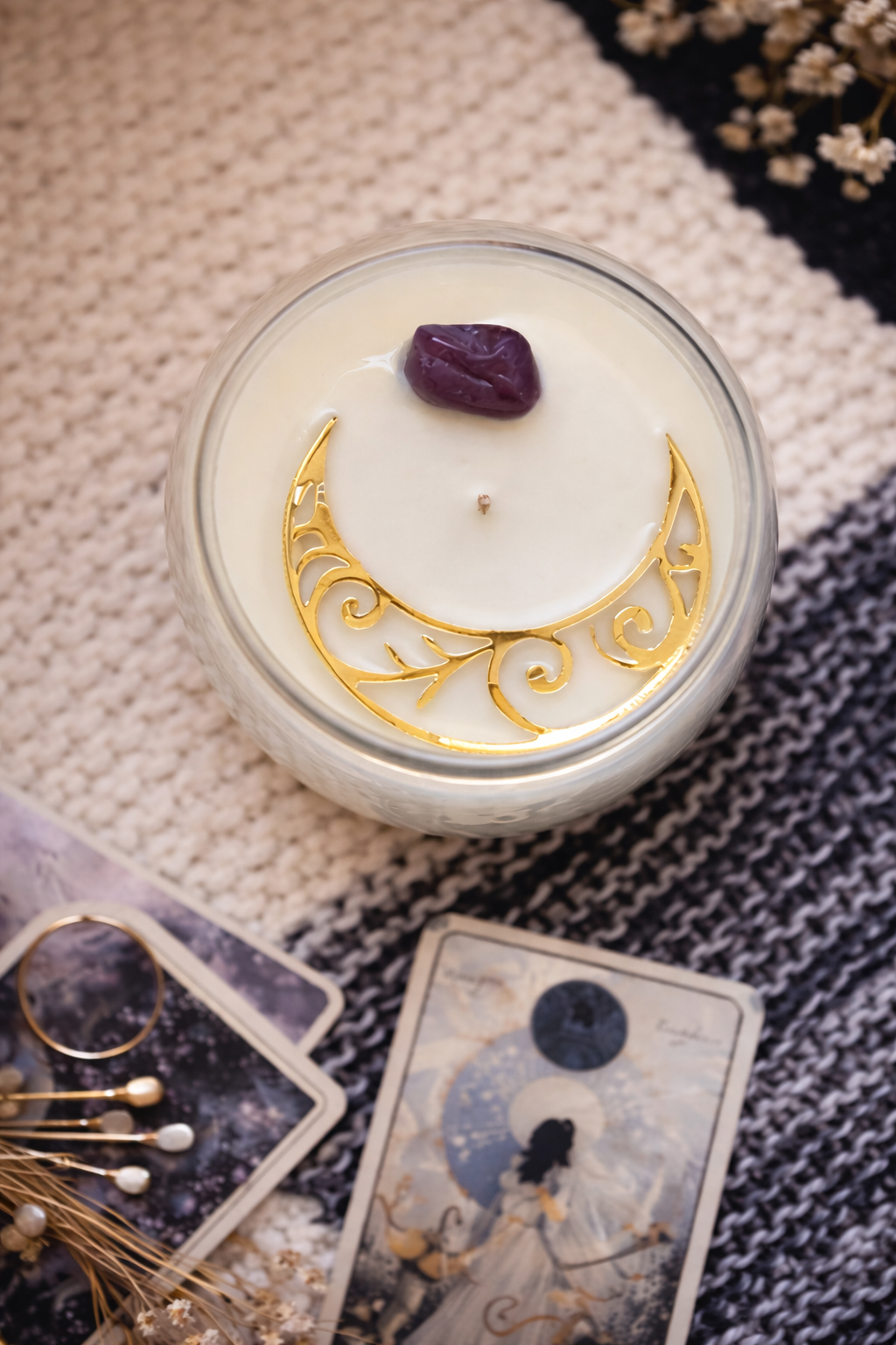 Crystal Meditation Candle