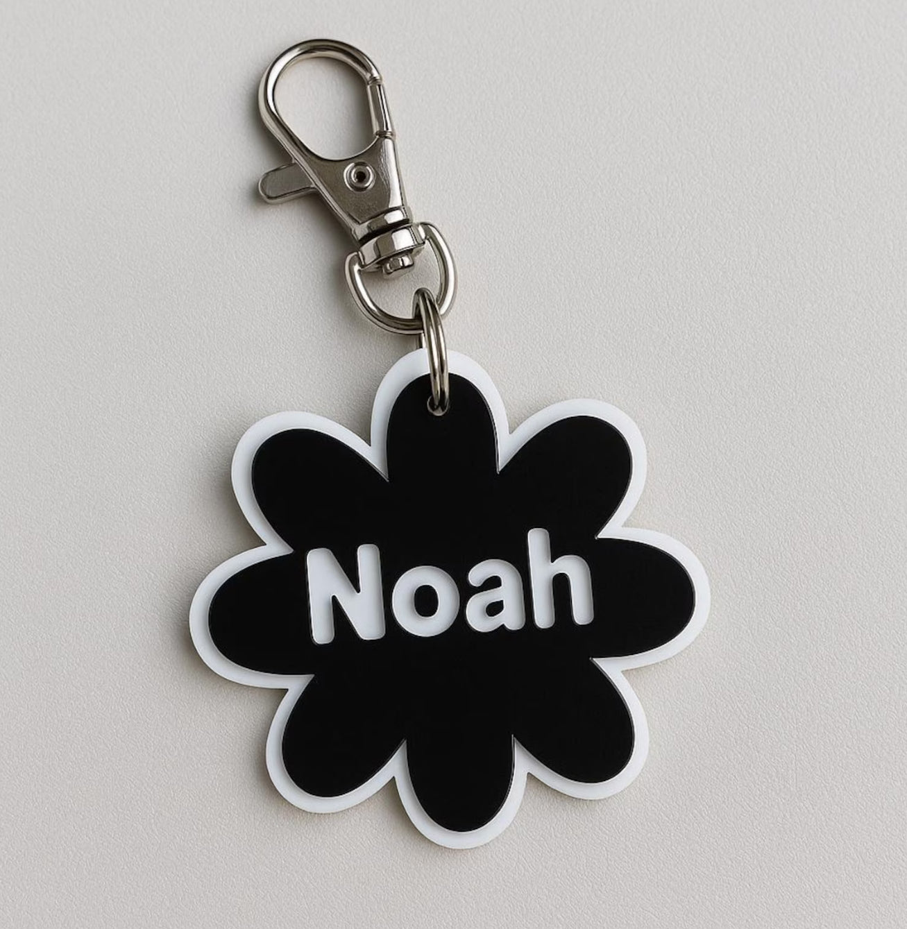Personalised Kids Bag Tag - Flower Design