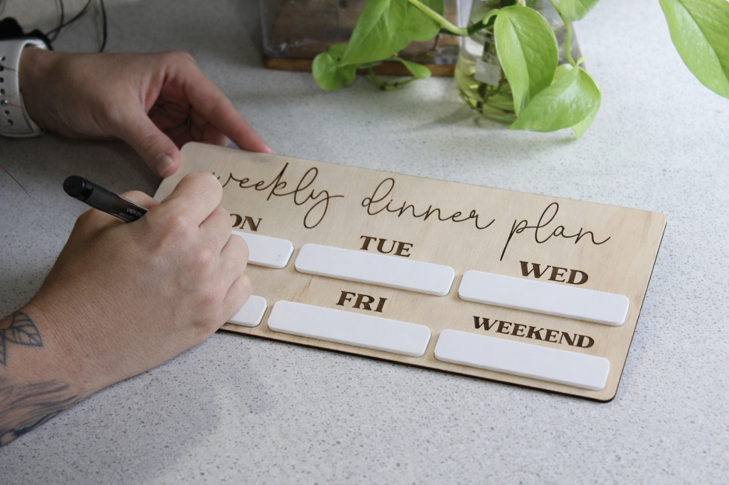 Weekly Dinner Plan Board